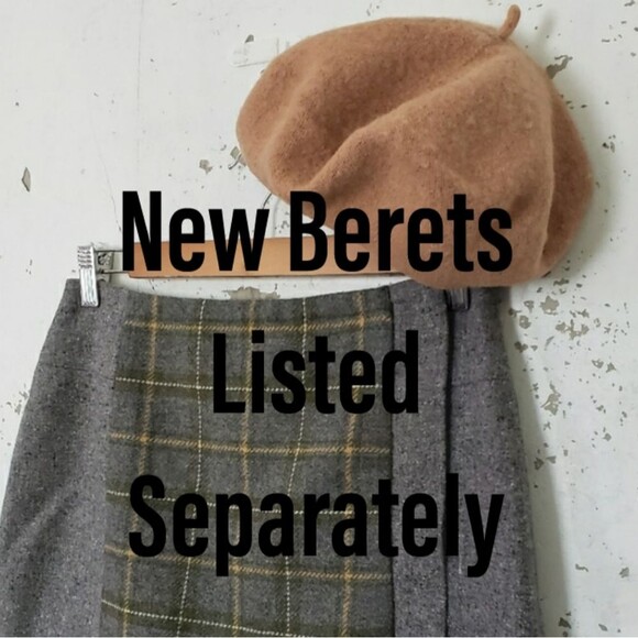 TALBOTS Women's Academia Career Wool Blend Midi Skirt Teacher Gray Pink 2 - Picture 2 of 9